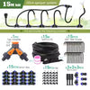 8mm PE Hose Misting Watering System Kit with Self-Priming Pump and Adjustable Sprayer