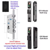 3D Face Recognition Smart Door Lock with Camera | Tuya & Smart Life App Control | Voice Intercom | Fingerprint & Password | Rechargeable Battery | 30280 SC S-H SB
