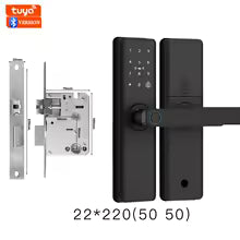 2026 Smart Door Lock With Bluetooth, Tuya App, Fingerprint & Keypad