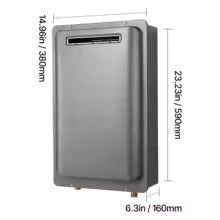 Propane Tankless Water Heater Outdoor 120000 BTU Instant Hot Water