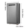 Propane Tankless Water Heater Outdoor 120000 BTU Instant Hot Water