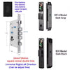 3D Face Recognition Smart Door Lock with Camera | Tuya & Smart Life App Control | Voice Intercom | Fingerprint & Password | Rechargeable Battery | 30280 SC S-H SB