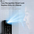 Outdoor Waterproof Fingerprint Lock, Facial Recognition Intelligent Door Lock, Outdoor Door Electronic Lock with Anti-Theft Code