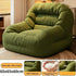 Olive Green Corduroy Bean Bag Sofa | High-Density Filling for Bedroom & Living Room