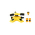 360 Degree Automatic Rotating Sprinkler Head for Nursery Irrigation, Three Pronged Series