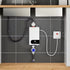 Tankless Instant Electric Water Heater Faucet Tap with LED Digital Display 5500W