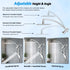 Dual Shower Head Combo with 10-Inch High Pressure Rainfall Shower and Slide Bar
