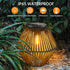 Solar Lantern Outdoor Waterproof Hanging Woven Boho Lamp Light for Garden Yard | XM-JGD-BT