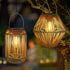 Solar Lantern Outdoor Waterproof Hanging Woven Boho Lamp Light for Garden Yard | XM-JGD-BT