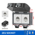IP66 Weatherproof Outdoor Double Socket | EU