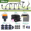 8mm PE Hose Misting Watering System Kit with Self-Priming Pump and Adjustable Sprayer