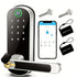Smart Fingerprint Door Lock App Remote Control Keyless WIFI Digital Touchscreen NFC IP67 Waterproof with 2 IC Cards