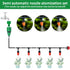 Fog Nozzles Irrigation Kit Garden Automatic Spray Misting Plant Watering System with 4/7 PE Hose and Connector