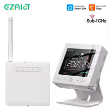 Smart Home WiFi Thermostat RF Wireless Gas Boiler Heating Programmable Room Temperature Remote Controller with Alexa Google | WiFi