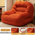 Olive Green Corduroy Bean Bag Sofa | High-Density Filling for Bedroom & Living Room