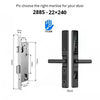 Waterproof Sliding Door Smart Lock TTLock App Alexa Fingerprint Digital Code RFID Card Anti-Lock Aluminum Glass Electronic Lock