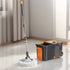 Automatic Spin Mop and Bucket Set with 6 Microfiber Refills