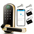 Smart Fingerprint Door Lock App Remote Control Keyless WIFI Digital Touchscreen NFC IP67 Waterproof with 2 IC Cards