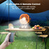 Portable Camping Fan with LED Lantern Remote and Hanging Hook