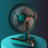 USB Rechargeable Oscillating Desk Fan 4 Speed Settings 5000mAh Table Fan