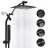 Dual Shower Head Combo with 10-Inch High Pressure Rainfall Shower and Slide Bar