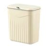 Space-Saving Wall-Mounted Kitchen Trash Bin | White
