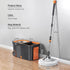 Automatic Spin Mop and Bucket Set with 6 Microfiber Refills