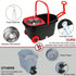 Spin Mop and Bucket with Wringer Set Rolling System
