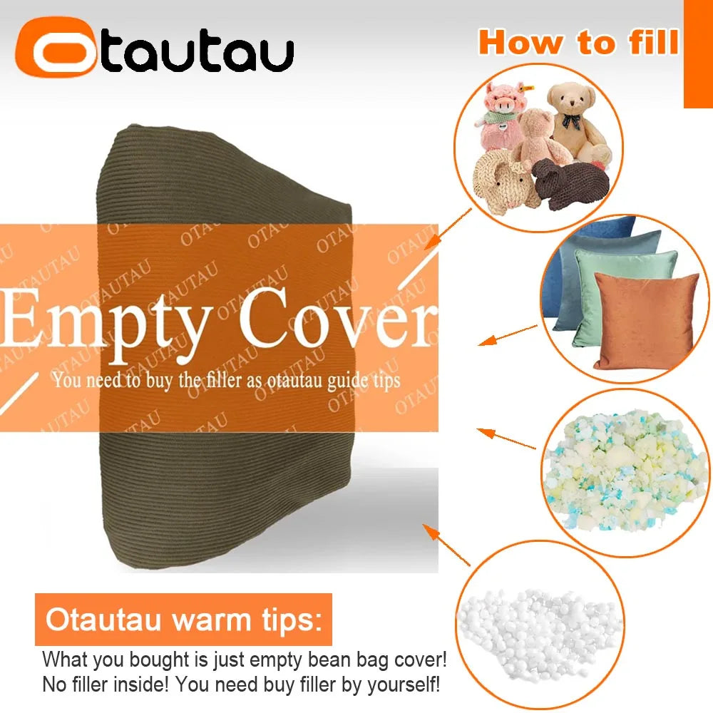 Corduroy Corner Bean Bag Cover DD005