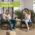 3 Piece Wicker Patio Bistro Set with Coffee Table Rattan Conversation Furniture for Balcony Garden Poolside Porch Yard Black