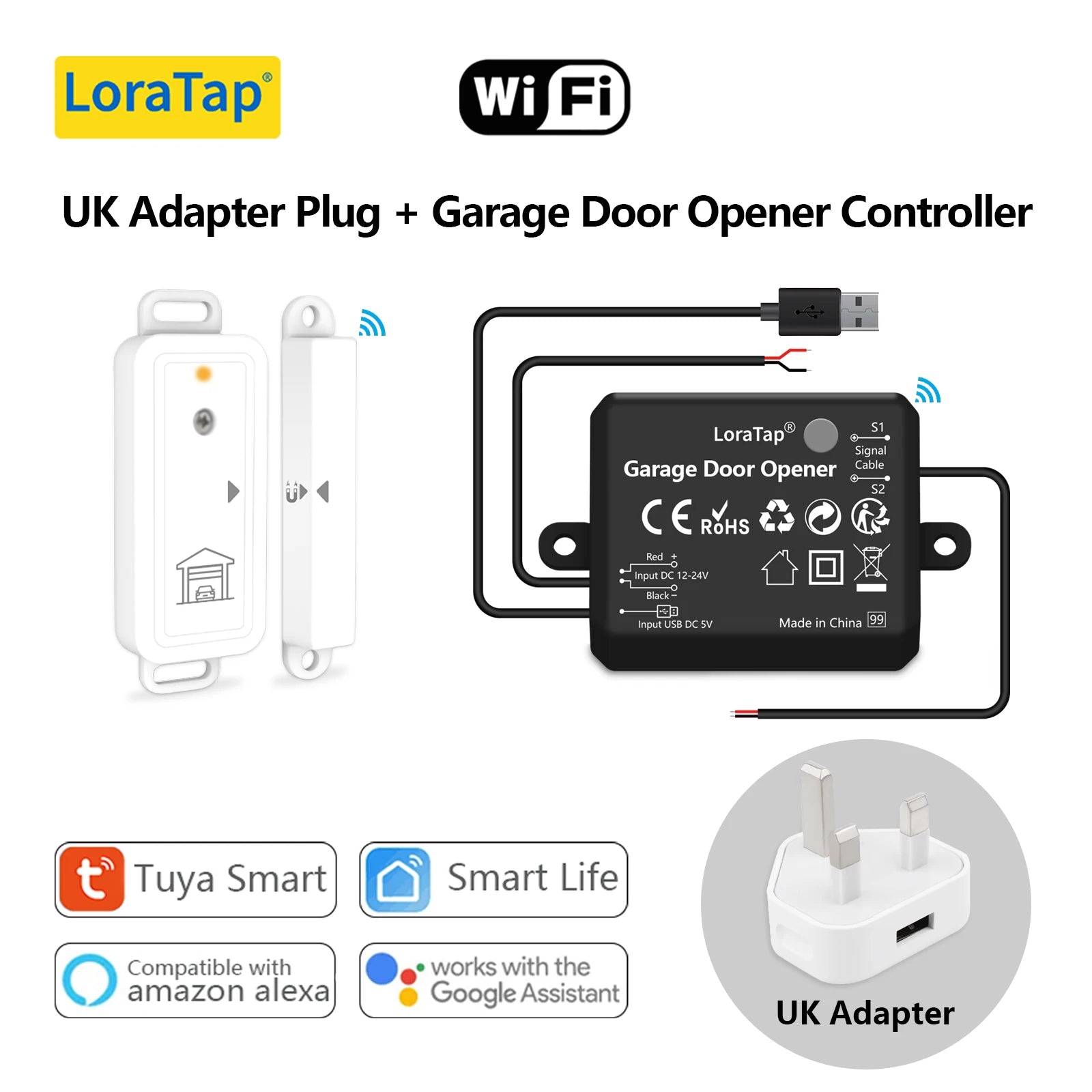Smart Garage Door Wireless Sensor Opener Controller Remote