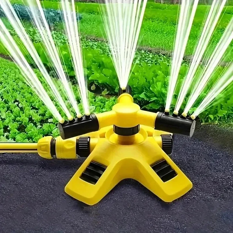 360 Degree Automatic Rotating Sprinkler Head for Nursery Irrigation, Three Pronged Series