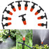 Fog Nozzles Irrigation Kit Garden Automatic Spray Misting Plant Watering System with 4/7 PE Hose and Connector