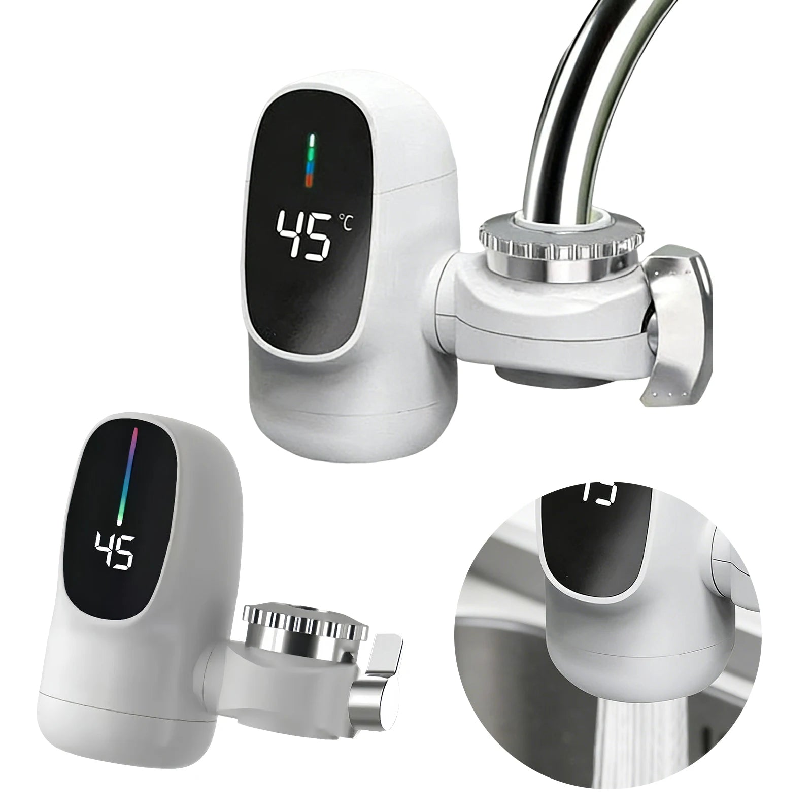 Instant Electric Hot Water Faucet with Digital Display 110V Fast Heating Tap