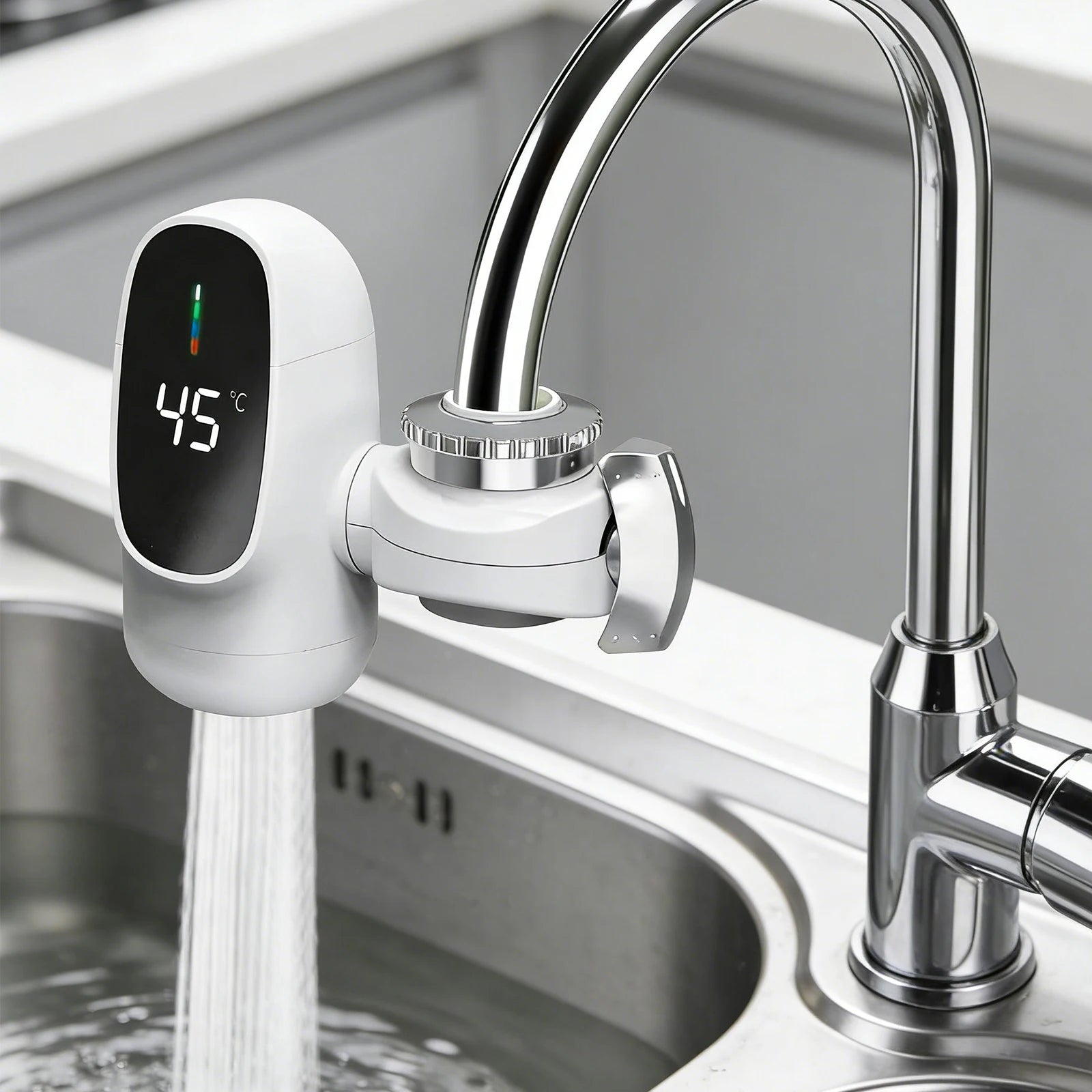 Instant Electric Hot Water Faucet with Digital Display 110V Fast Heating Tap