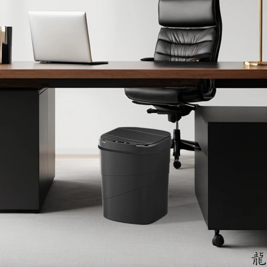 Smart Sensor Touchless Automatic Closing Trash Can Battery Powered for Bathroom House Office