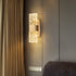 Modern Water Ripple Glass Rectangle Wall Lamp Gold 29x9cm | 41765670