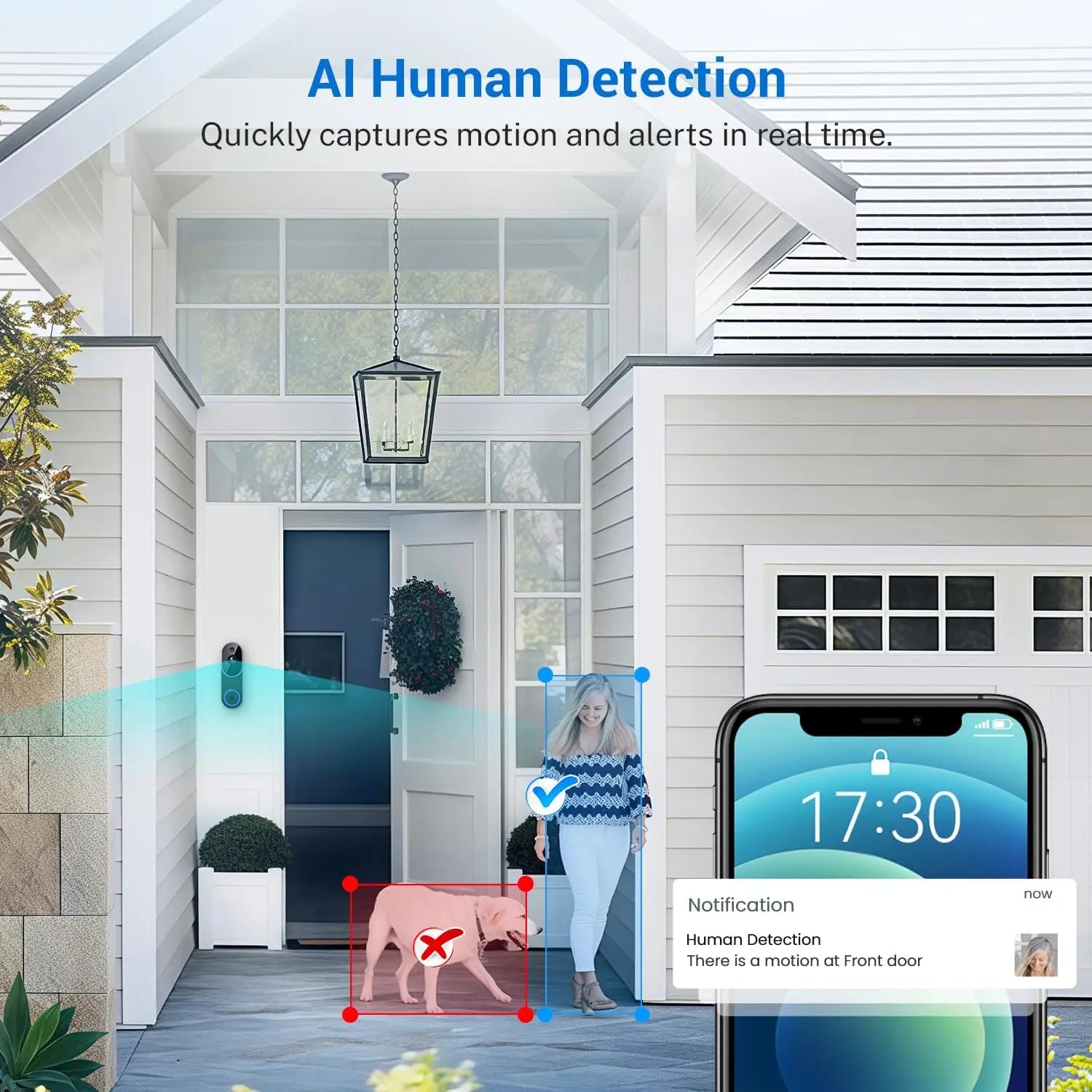 Smart Wireless Video Doorbell Camera Night Vision Security Surveillance