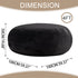 Adult Memory Foam Bean Bag Chair, 39 x 39 x 24 in, Soft Flannel Washable Cover, Padded Reading Seat for Bedroom and Dorm | 200134144