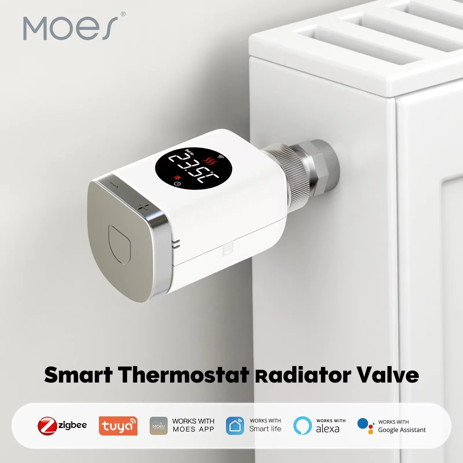 Smart Thermostatic Radiator Valve TRV Programmable App Remote Temperature Controller | 1 PC zigbee
