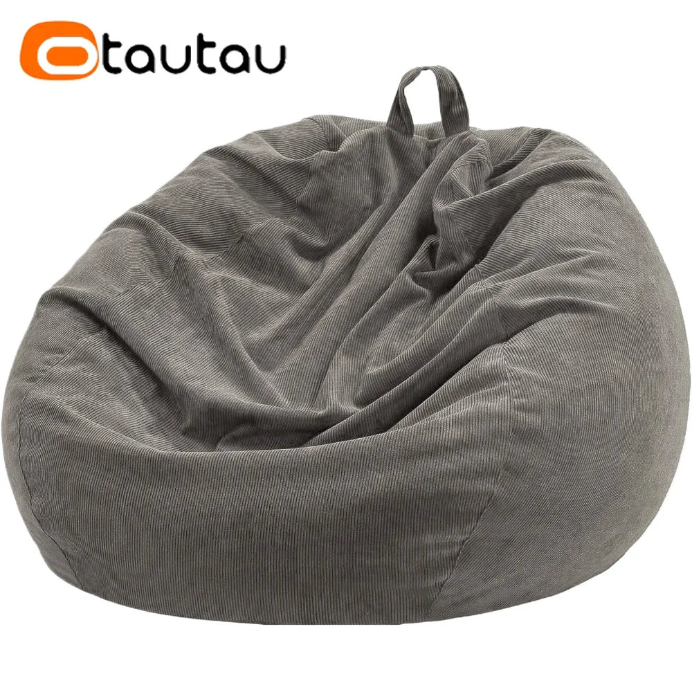 Corduroy Bean Bag Cover Doll Storage Pouf Corner Beanbag DD005 | DD005