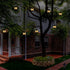 Outdoor Solar Garden Hanging Candle Lights Retro Palace Lantern Lamps Landscape Decor Lighting Floor Balcony Yard Solar Lights