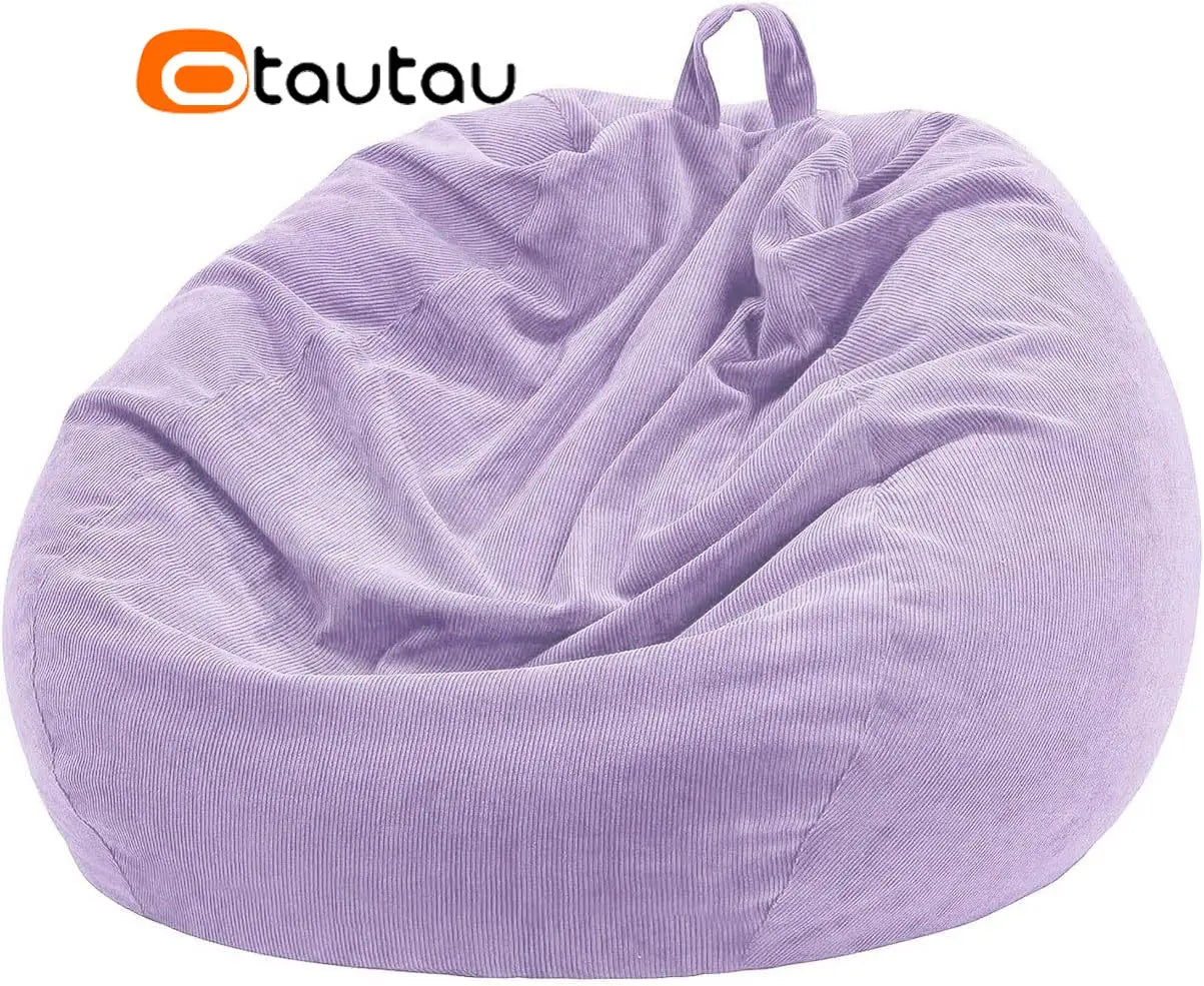 Corduroy Bean Bag Cover Doll Storage Pouf Corner Beanbag DD005 | DD005