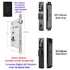 3D Face Recognition Smart Door Lock with Camera | Tuya & Smart Life App Control | Voice Intercom | Fingerprint & Password | Rechargeable Battery | 30280 SC S-H SB