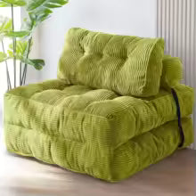 Folding Sofa Bed, Convertible Sleeper Chair with Pillow, Portable Fold Out Chair Bed Comfy Floor Sofa Lounge