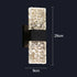 Modern Water Ripple Glass Rectangle Wall Lamp Gold 29x9cm | 41765670