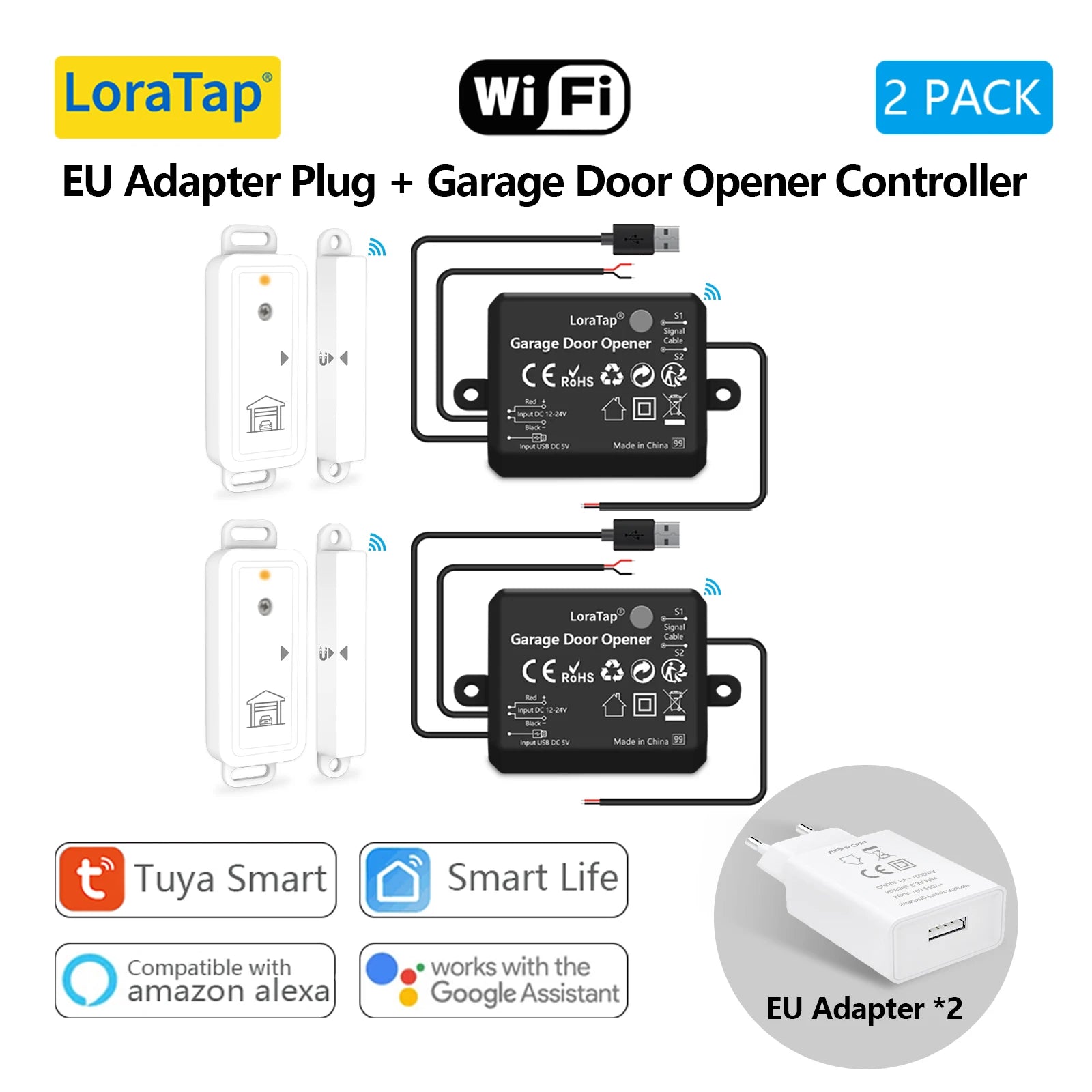 Smart Garage Door Wireless Sensor Opener Controller Remote