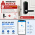 Smart Fingerprint Door Lock App Remote Control Keyless WIFI Digital Touchscreen NFC IP67 Waterproof with 2 IC Cards