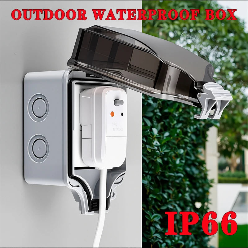 IP66 Weatherproof Outdoor Double Socket | EU