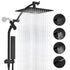 Dual Shower Head Combo with 10-Inch High Pressure Rainfall Shower and Slide Bar